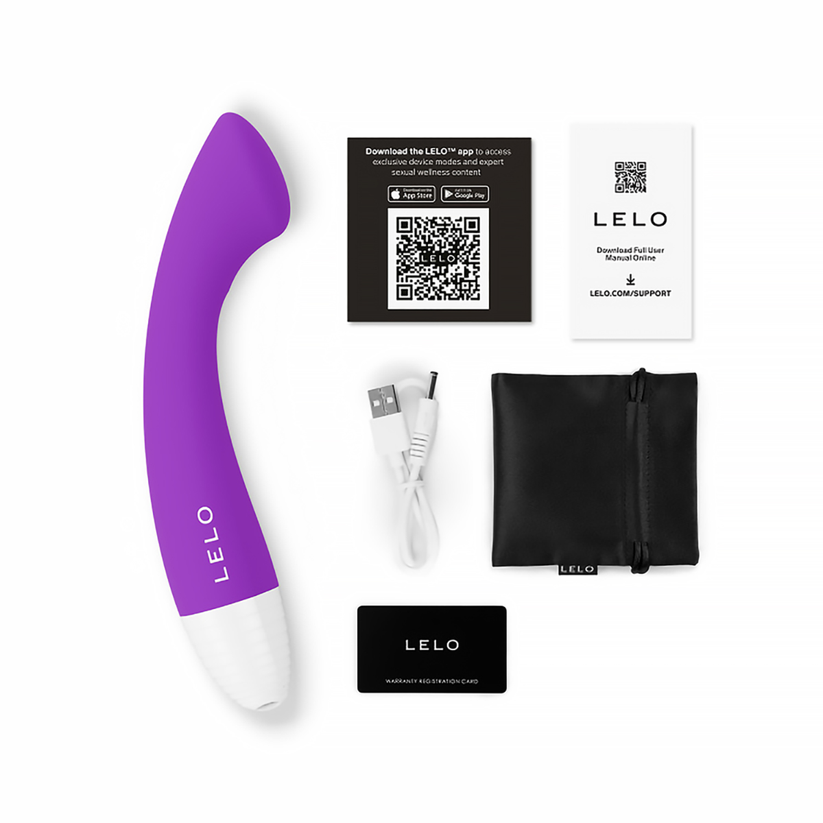 Close-up of the  LELO vibrator for texture detail