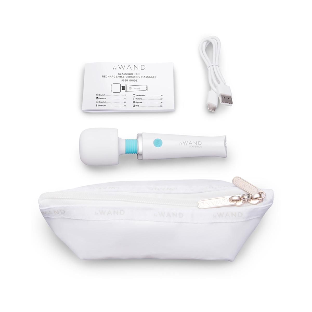 Charging setup for  Le Wand vibrator including cable