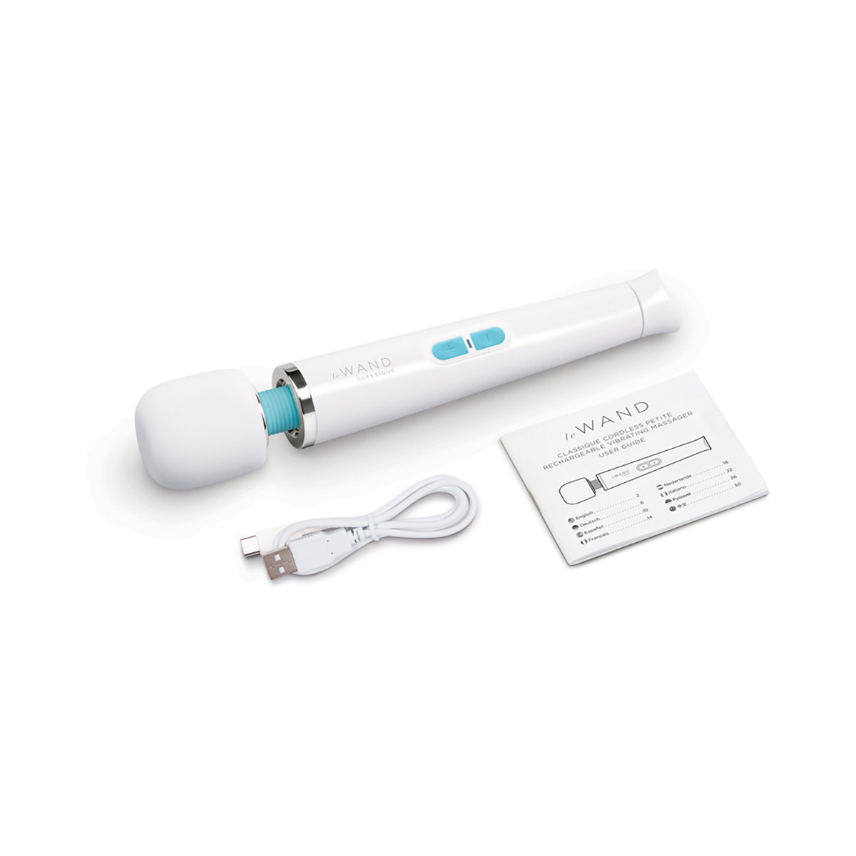 Charging setup for  Le Wand vibrator including cable