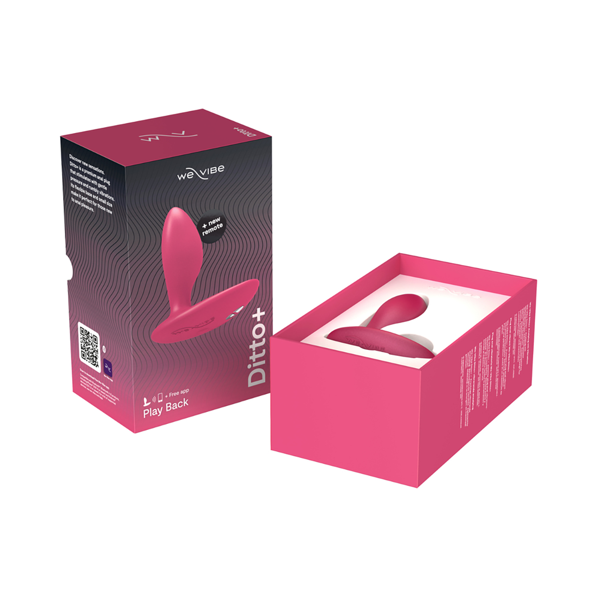 Close-up of the Pink We-Vibe vibrator for texture detail