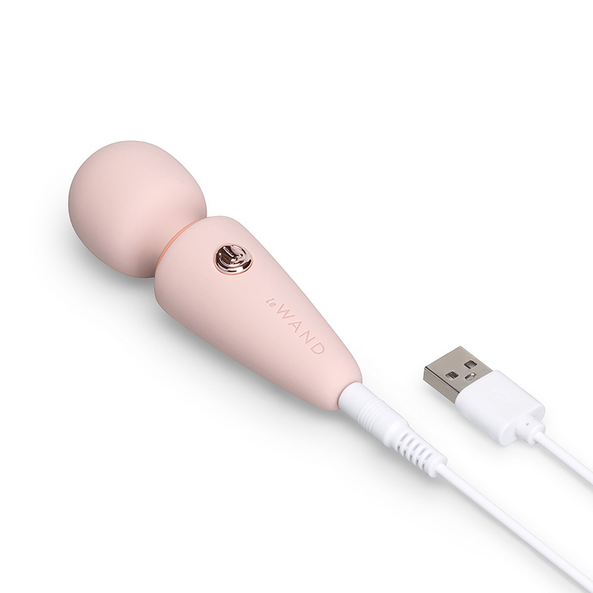 Product image of the Rose Gold Le Wand vibrator on clean background