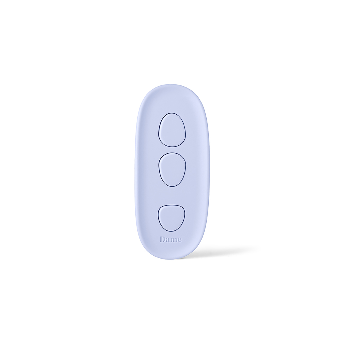 Fully assembled  Dame Products vibrator with smooth exterior