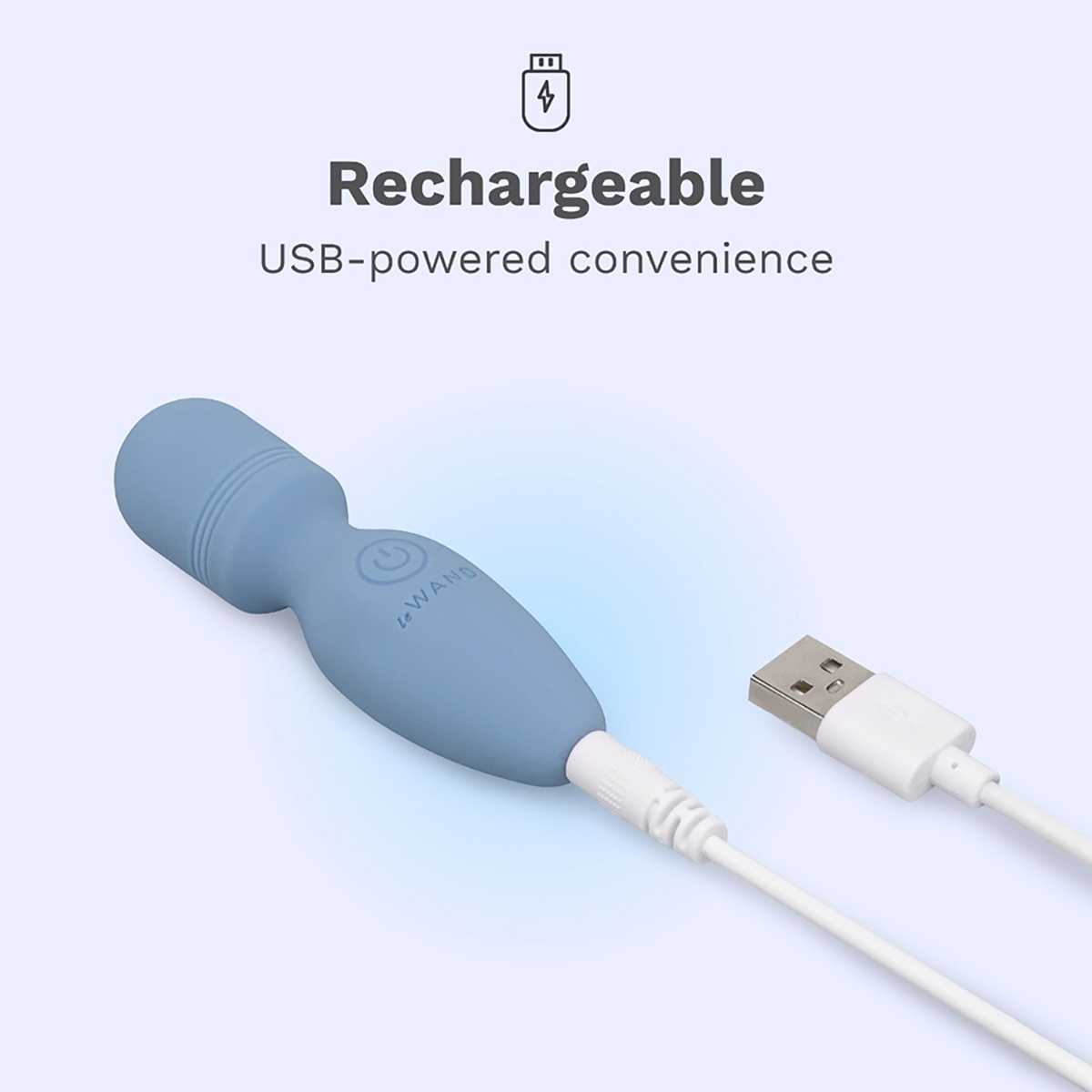 Close-up of the  Le-Wand vibrator for texture detail