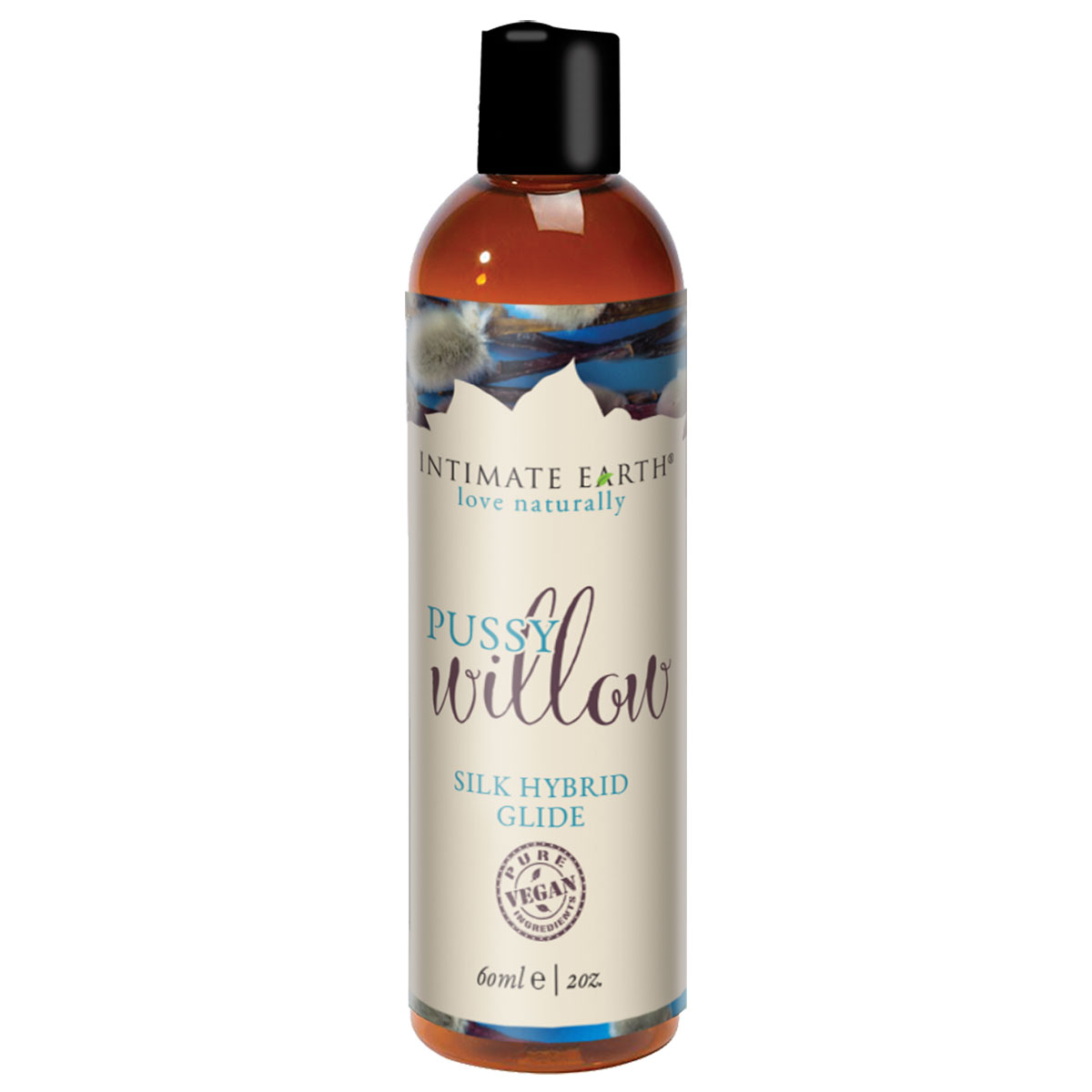 Bottle of 2 oz Anal Lube Intimate Earth showing thick, supportive formula