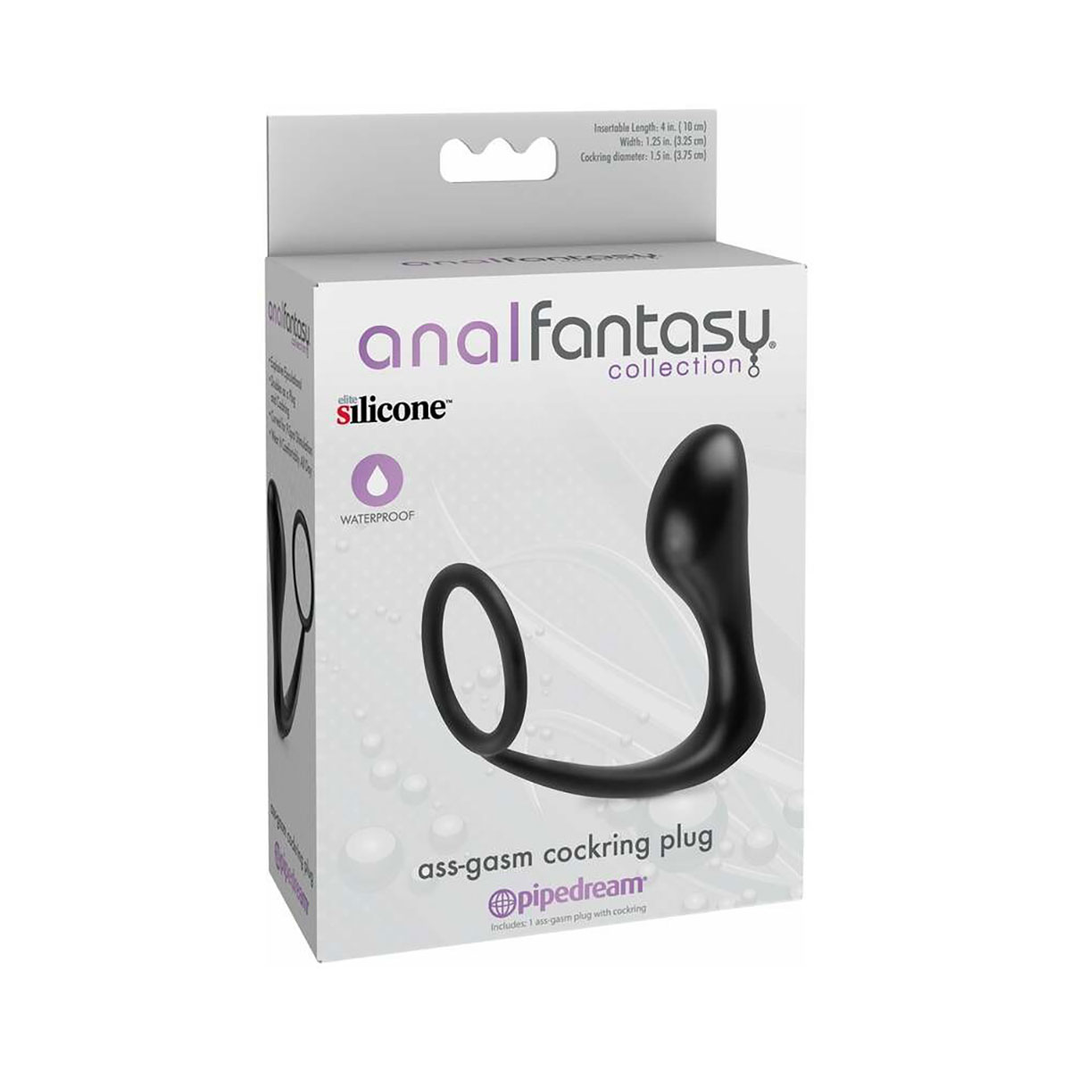 Buy  AFC Ass Gasm Cockring Plug Black book for her.