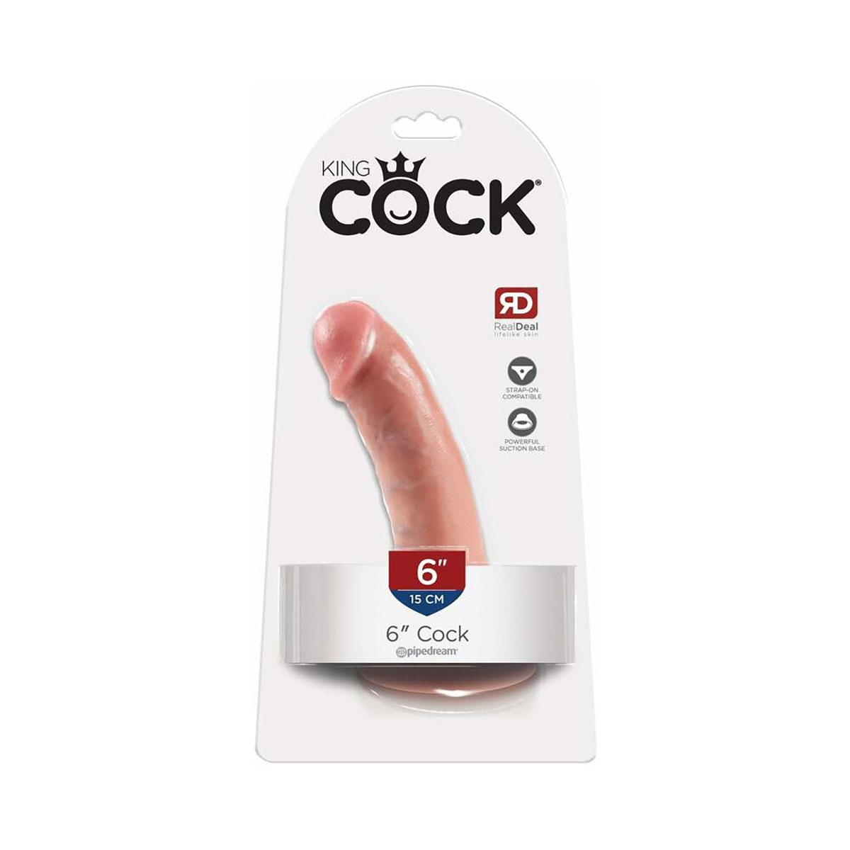 Buy  King Cock 6in Cock w/ Suction Cup Beige book for her.