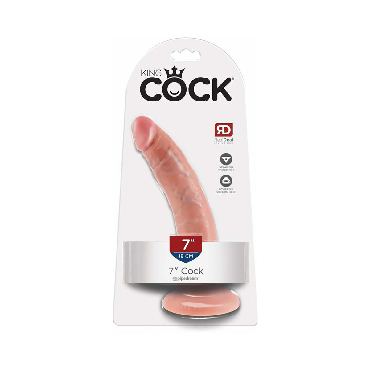 Buy  King Cock 7in Cock w/ Suction Cup Beige book for her.