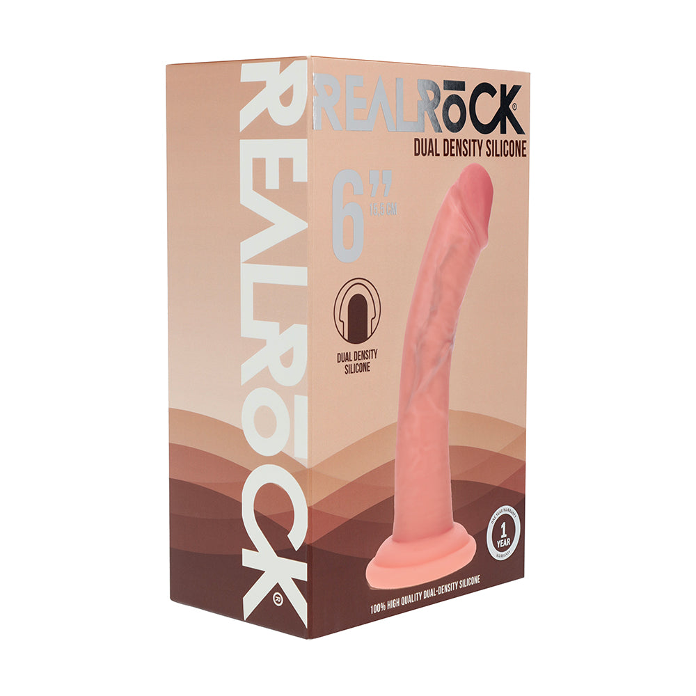 6 inch Dildo by Shots in Vanilla Ivory Beige shown for use by Her or Him