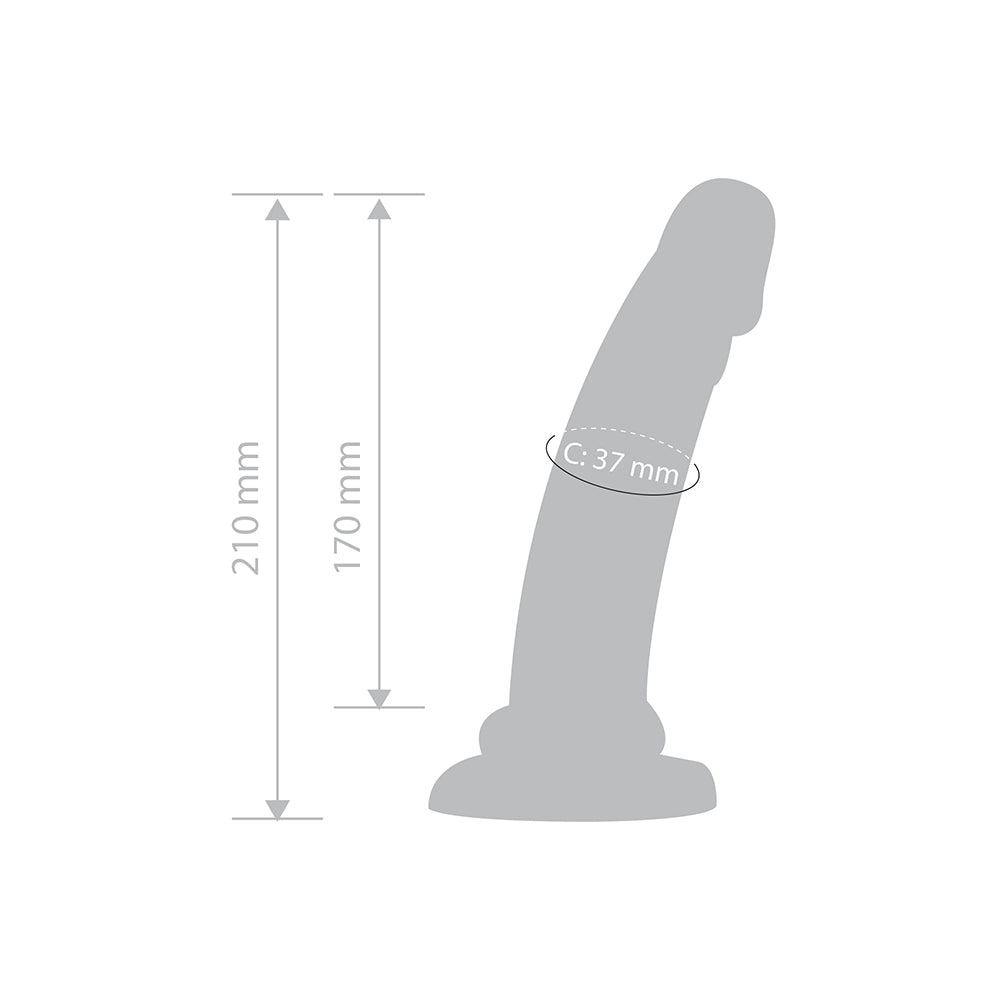 6 inch Dildo from Together Toy in Purple pictured for anal pleasure for Her or Him
