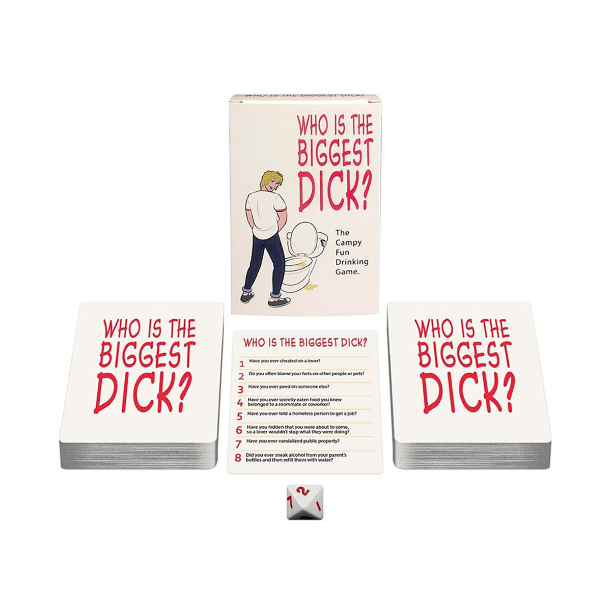 Buy  Who's the Biggest Dick? Card Game book for her.