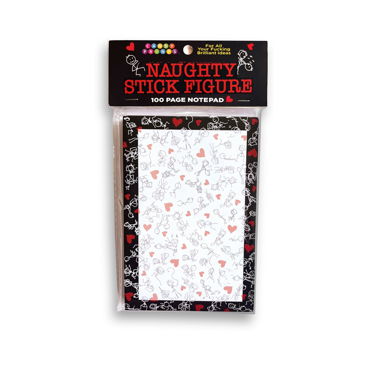 Buy  Naughty Stick Figure Notepad book for her.