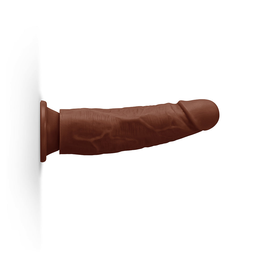 7.75 inch Dildo from Together Toy in Brown Chocolate Cocoa pictured for anal pleasure for Her or Him