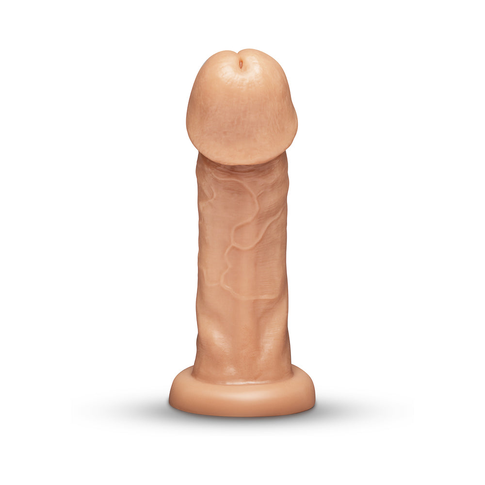 9 inch Dildo from Together Toy in Tan Light Brown Mocha designed for anal sex with Her or Him