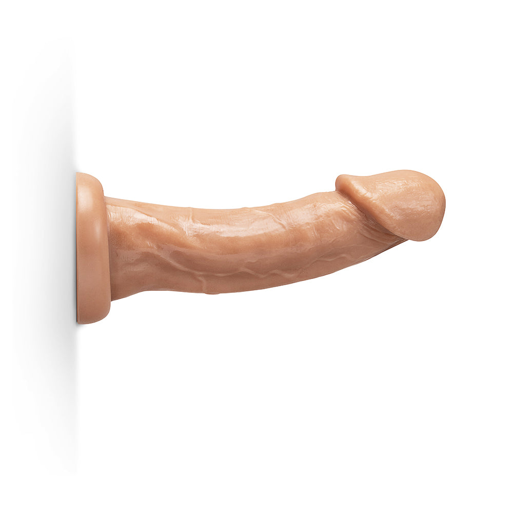 9 inch Dildo from Together Toy in Tan Light Brown Mocha pictured for anal pleasure for Her or Him