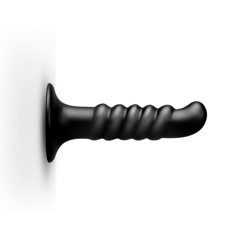 9.5 inch Dildo from b-Vibe in Black pictured for anal pleasure for Her or Him