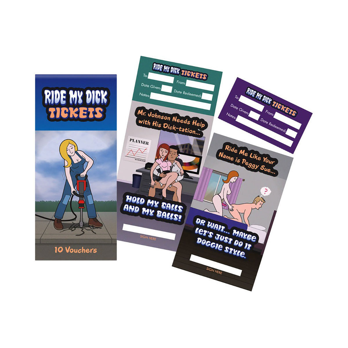 Buy  Ride My Dick Coupon 10/Pk book for her.