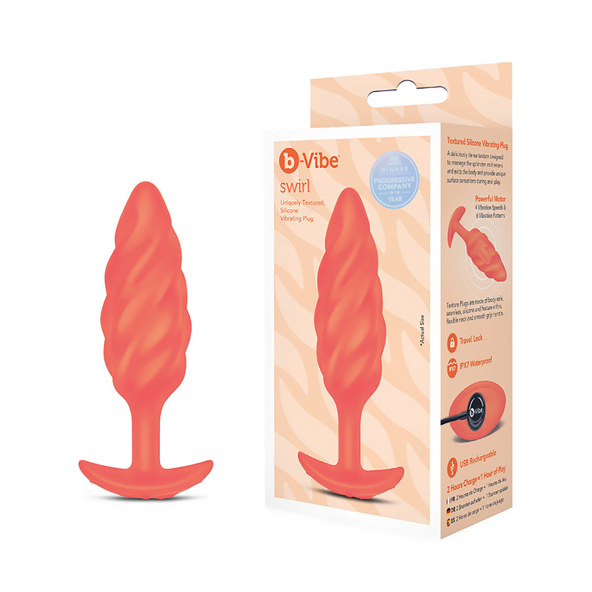 Bottle of  Anal Lube B-Vibe showing thick, supportive formula
