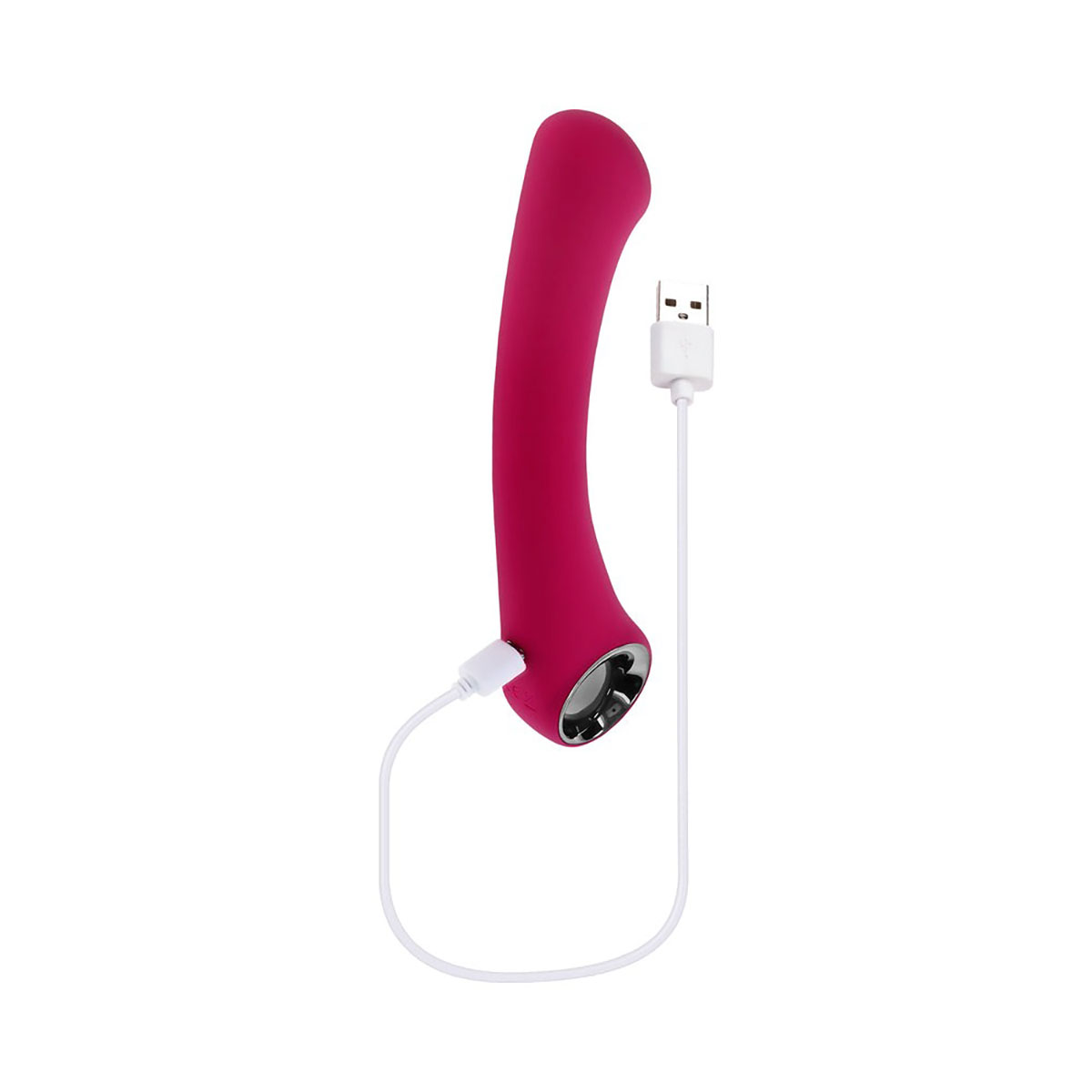 Close-up of the Burgundy Evolved vibrator for texture detail