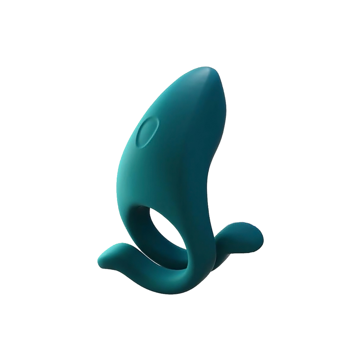 Dame Products vibrator Dame Hug Couples Ring Fir shown in hand for scale