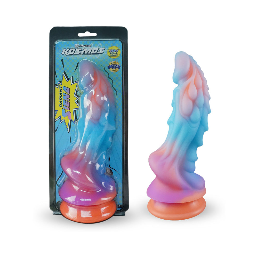 Dildo by Camtoyz in Multi-Color shown for use by Her or Him