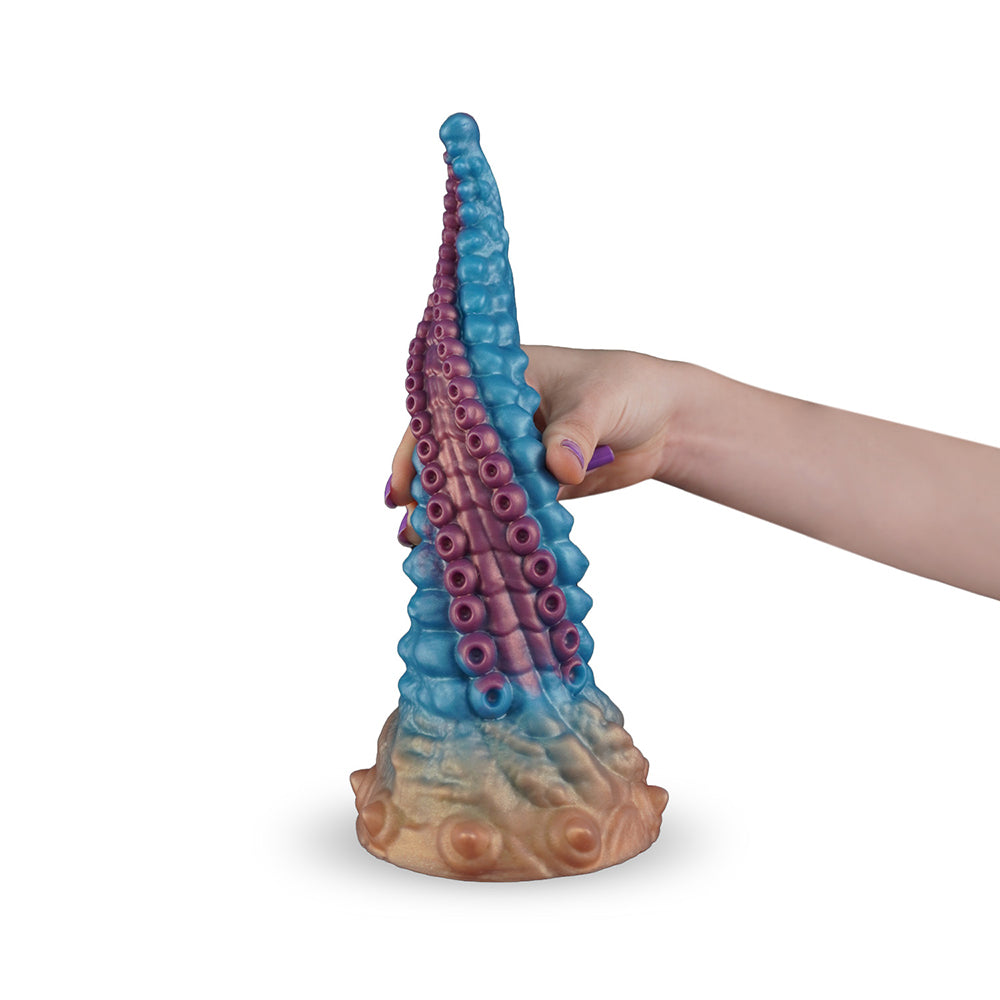 Dildo by Camtoyz in Multi-Color shown for pegging Her or Him