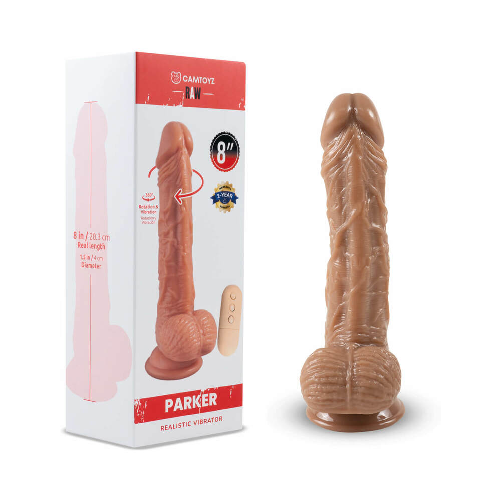 Dildo by Camtoyz in Tan Light Brown Mocha shown for use by Her or Him