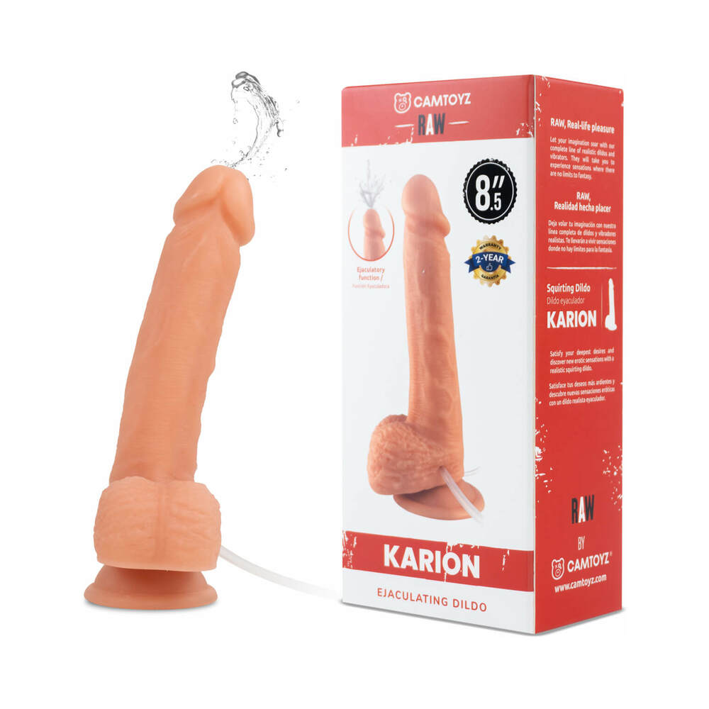 Dildo by Camtoyz in Vanilla Ivory Beige shown for use by Her or Him