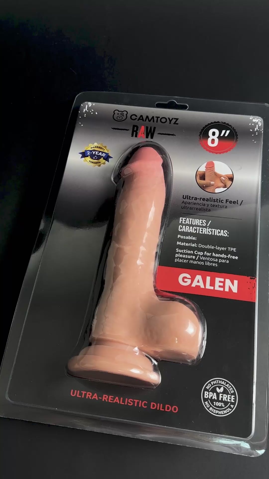 Dildo by Camtoyz in Vanilla Ivory Beige shown for pegging Her or Him