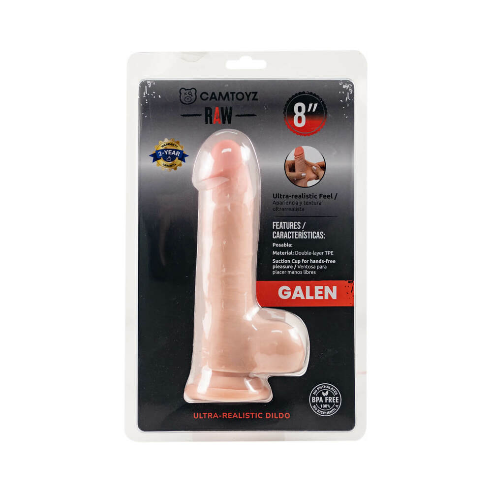 Dildo by Camtoyz in Vanilla Ivory Beige shown for use by Her or Him