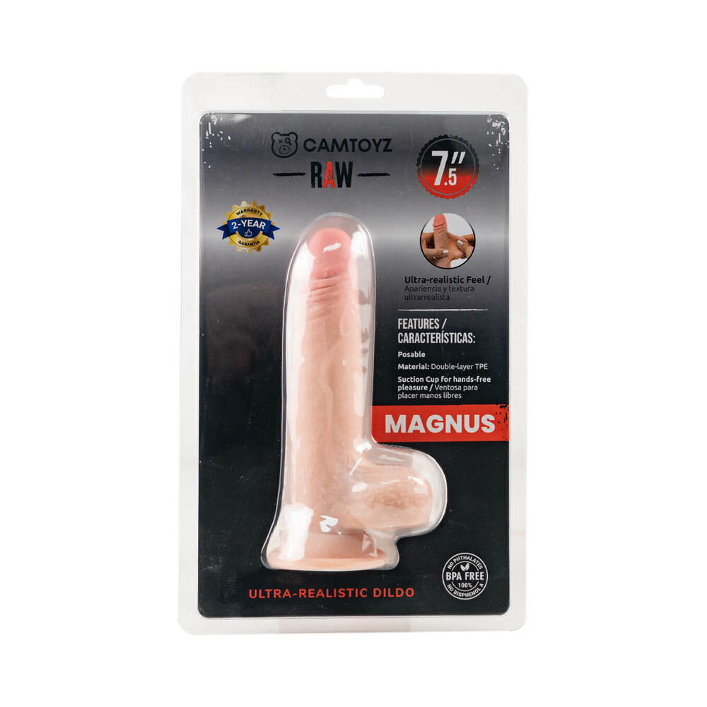 Dildo by Camtoyz in Vanilla Ivory Beige shown for use by Her or Him