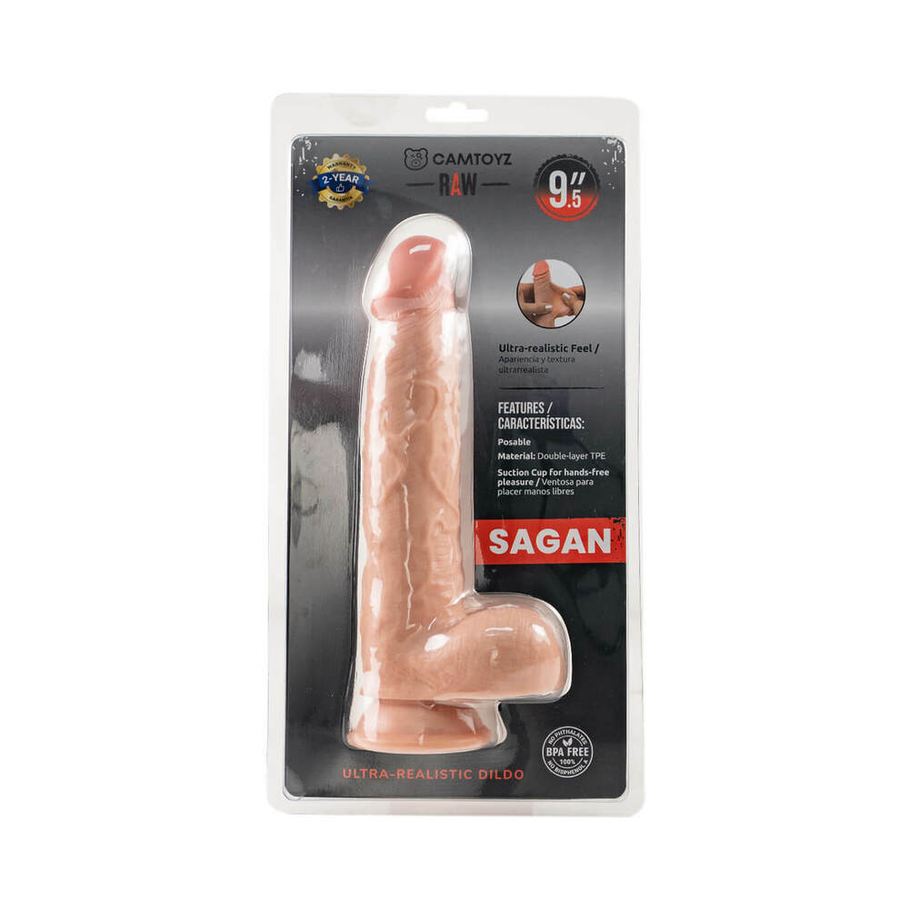 Dildo by Camtoyz in Vanilla Ivory Beige shown for use by Her or Him