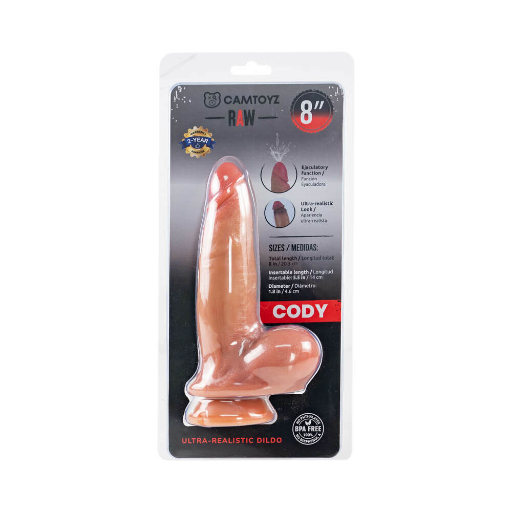 Dildo by Camtoyz in Vanilla Ivory Beige shown for use by Her or Him
