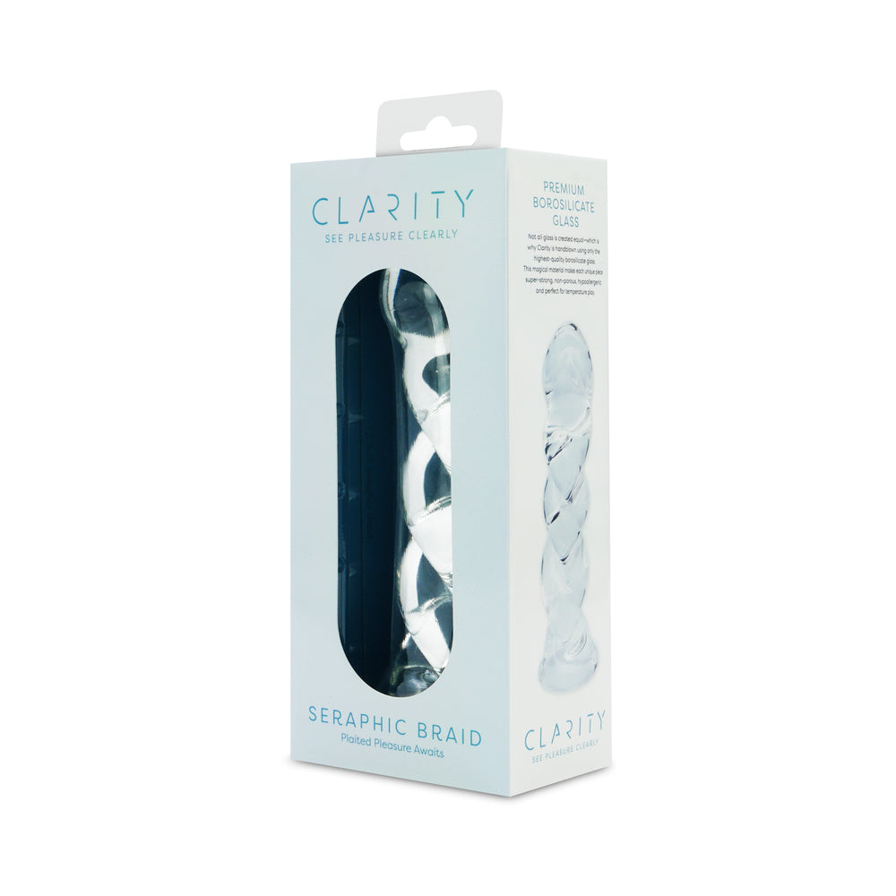 Dildo by Creative Conceptions in Clear displayed for pegging Him or Her