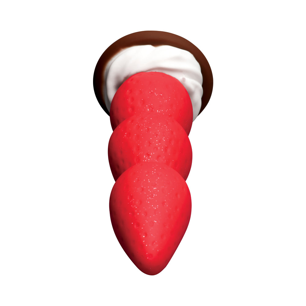 Dildo from Curve Novelties in Red designed for anal sex with Her or Him