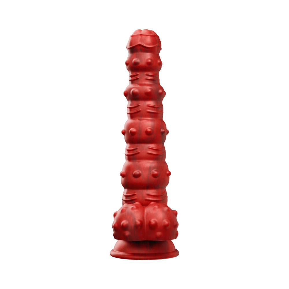 Dildo from Tentra in Red designed for anal sex with Her or Him
