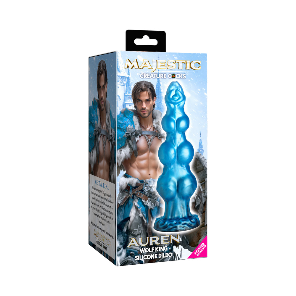 Dildo by XR Brands in Blue shown for use by Her or Him