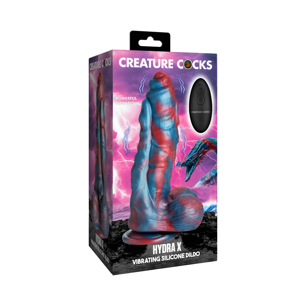 Dildo by XR Brands in Multi-Color shown for use by Her or Him