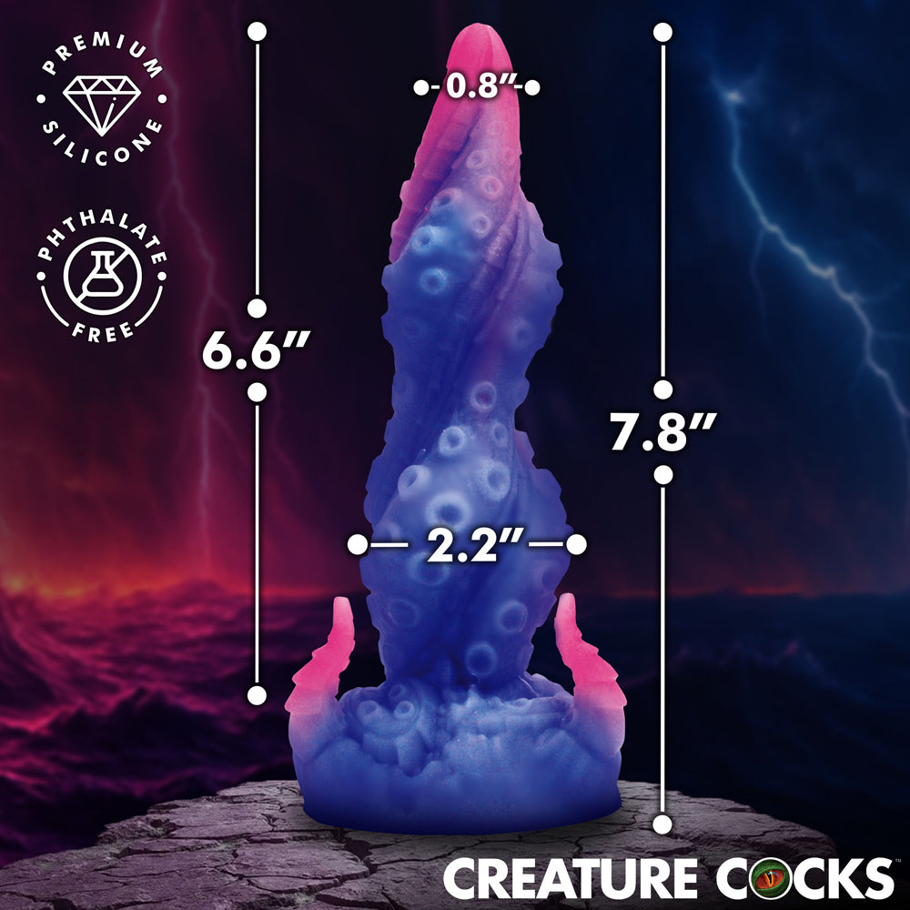 Dildo from XR Brands in Periwinkle pictured for anal pleasure for Her or Him