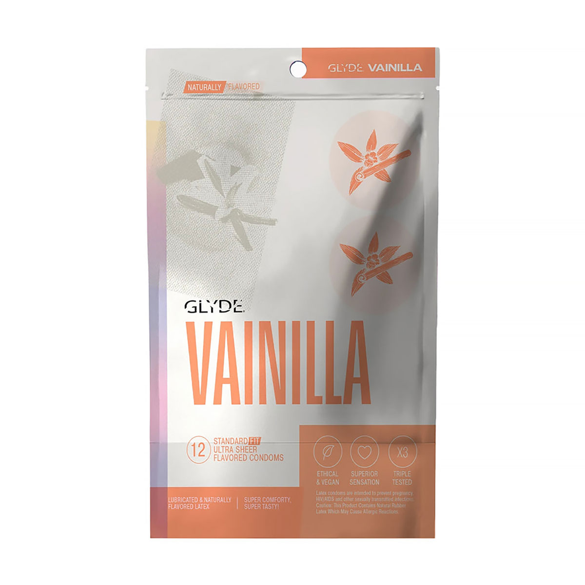 Best Glyde Condom Vanilla 12-Count her care Glyde condoms on sale at herVibrators.com.