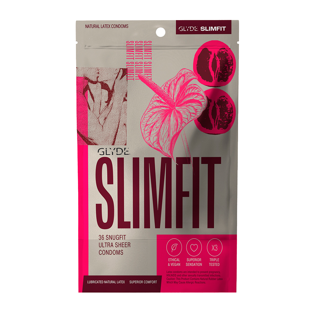Best Glyde Slimfit Condoms 36pk her care Glyde condoms on sale at herVibrators.com.