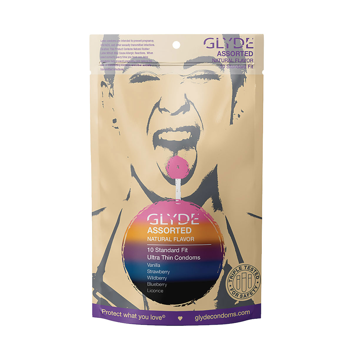 Best glyde ultra condoms organic assorted flavors 10pk her care glyde condoms on sale at hervibrators. Com.