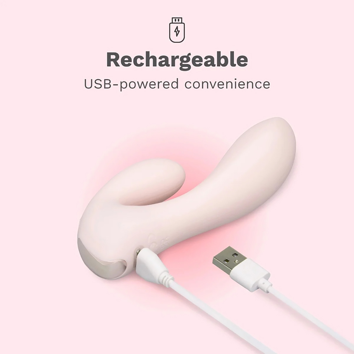 Close-up of the  Le Wand vibrator for texture detail
