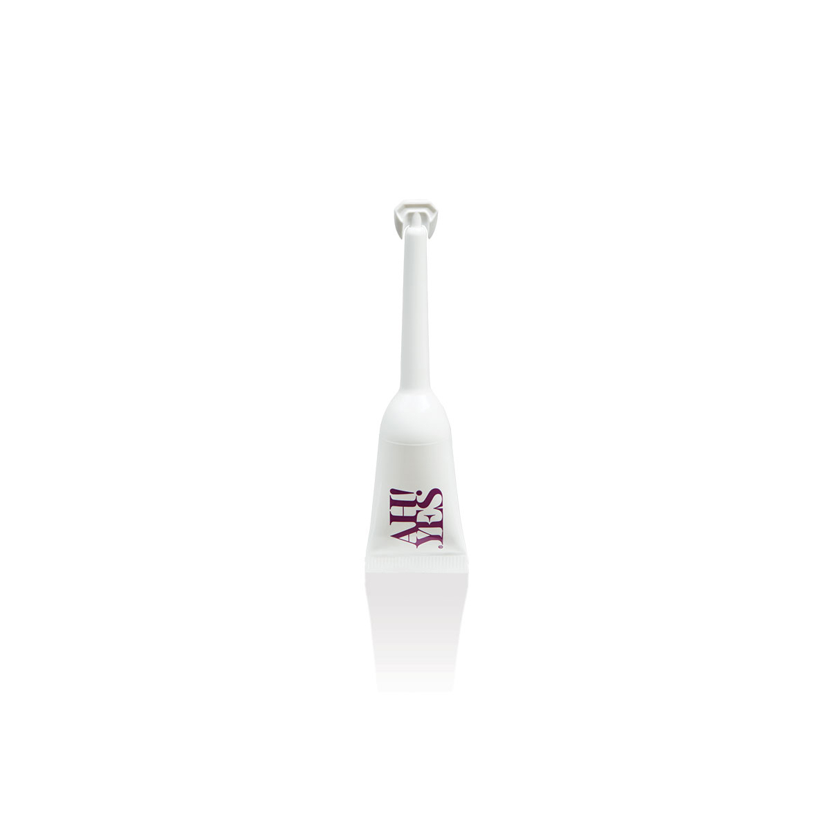 Bottle of Organic Lube AH! YES showing clean, plant-based formula