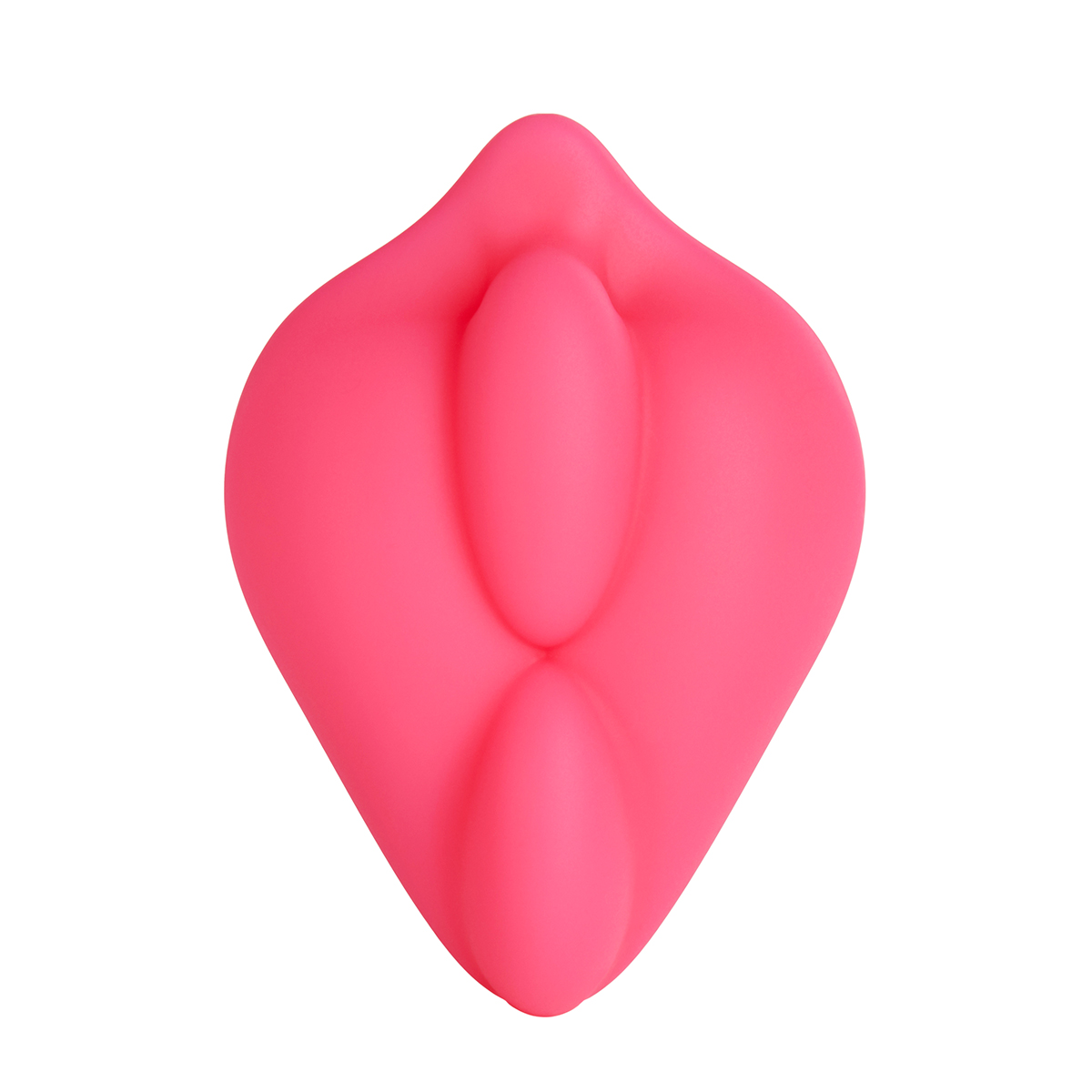 Pink Banana Pants vibrator BumpHer by Sweet shown in hand for scale