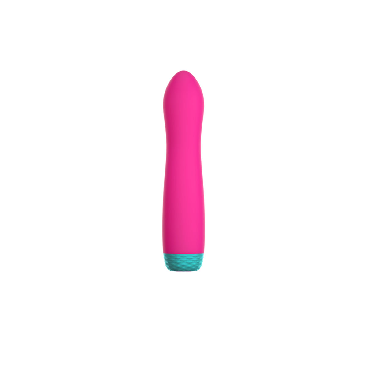 Pink Femme Funn vibrator Rora Rotating shown in hand for scale