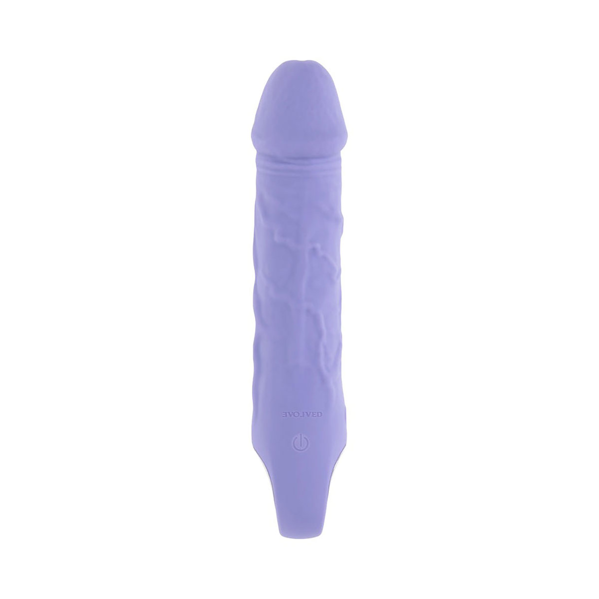 Fully assembled Purple Evolved vibrator with smooth exterior