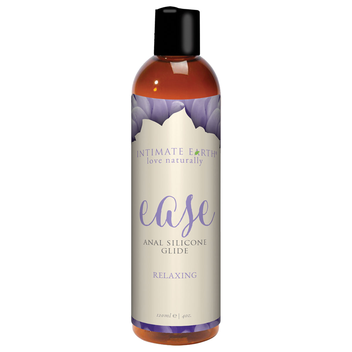 Bottle of  Anal Lube Intimate Earth showing thick, supportive formula
