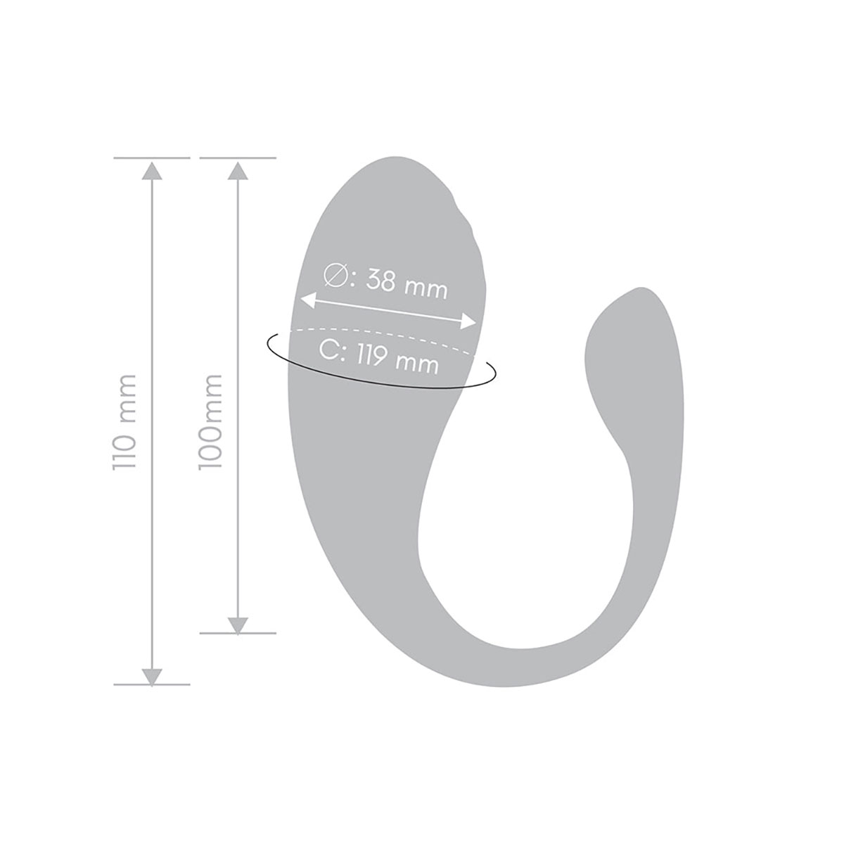 Product image of the  Together vibrator on clean background
