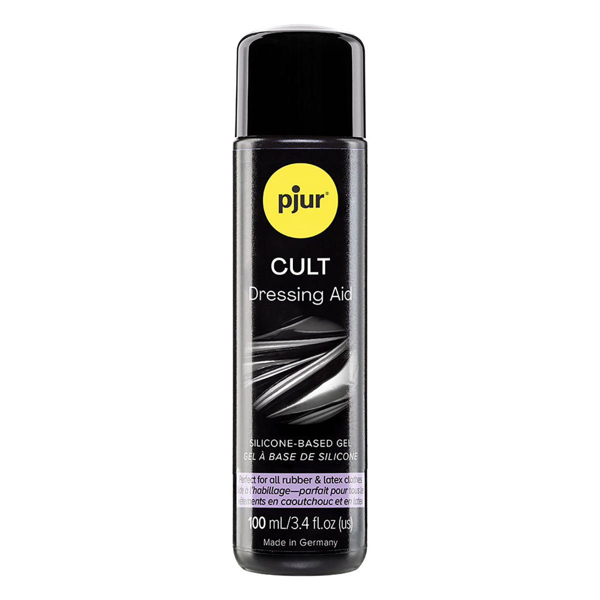 Bottle of  Water Based Lube Pjur showing clean, lightweight formula