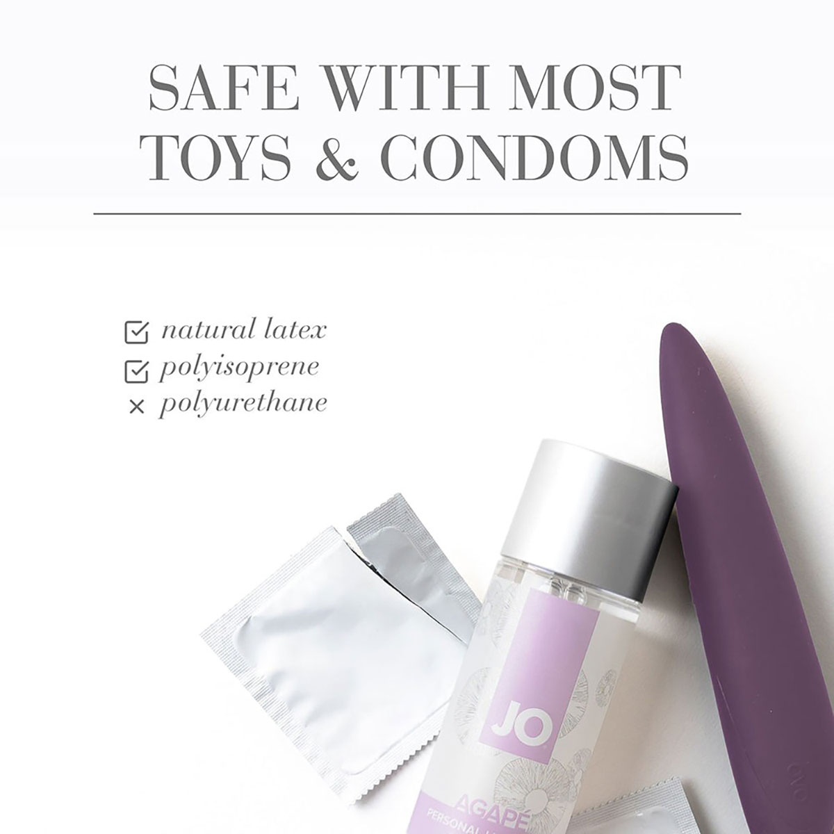 Close-up of  Organic Lube by System JO designed for sensitive skin